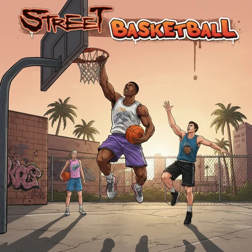 Street basketball logo
