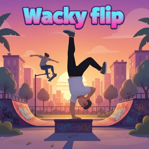 Wacky flip logo