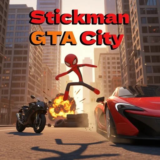 Stickman GTA City logo