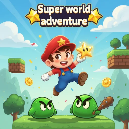 Super world adventure logo