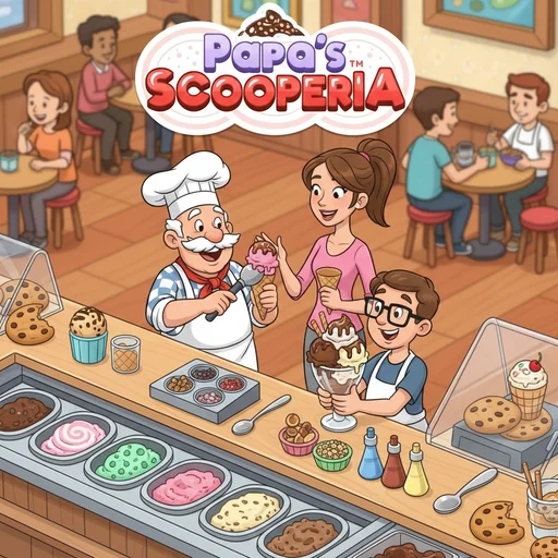 Papa's Scooperia logo