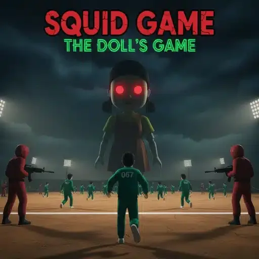 Squid game greenlight redlight logo
